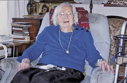 Irene Langness at Auburn’s Parkside Retirement Community.