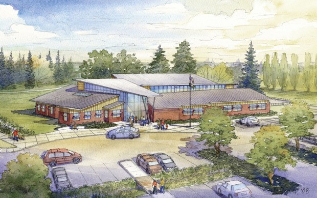 This architectural illustration shows the proposed $12 million