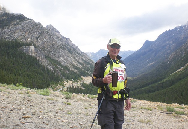 Don Stevenson continues to cover the miles and climb the state's mountain passes on his latest ultra-walk for a worthy cause.