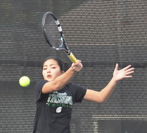 Powerful stuff: Lauren Thornquist returns to lead the Trojans this season. Thornquist looks to place  at this spring’s state tournament.