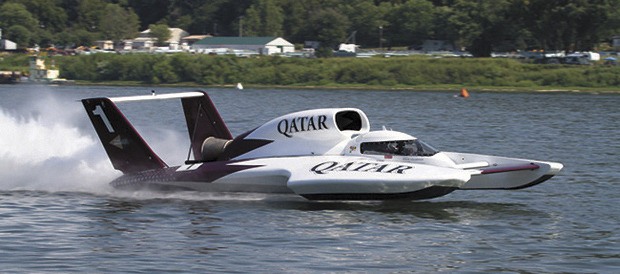 Steve Villwock and the U-1 Spirit of Qatar 96 return to Seattle for the H1 Unlimited hydroplane Albert Lee Cup at Seafair Aug. 3-5 on Lake Washington. Courtesy photo