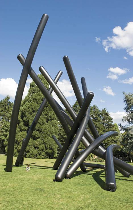 Seattle artist Susan Robb will turn the lawn of Les Gove Park into a field of 50-foot tall waving black stalks with her stunning artwork