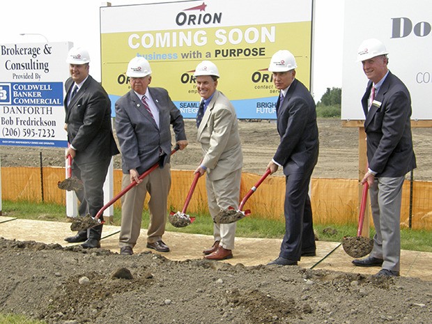 Groundbreaking in Auburn: From left: Alex Pietsch