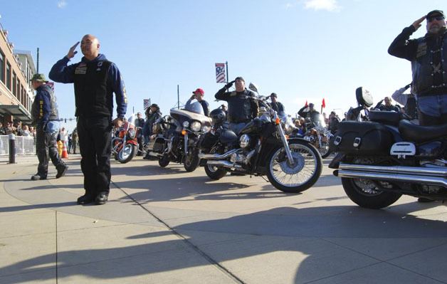 The Brothers In Arms Motorcycle Club captured the General’s Award – Best in Parade at Saturday's Veterans Day event in Auburn.