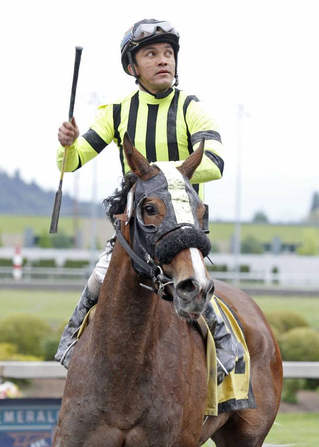 Jockey Leslie Mawing will look to repeat as riding champ at the 2012 Emerald Downs session.