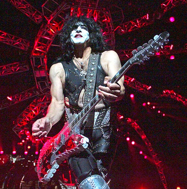 KISS frontman Paul Stanley onstage at the White River Amphitheatre.
