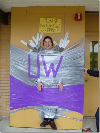 Ed Herda challenged his student body to a PTA fundraiser