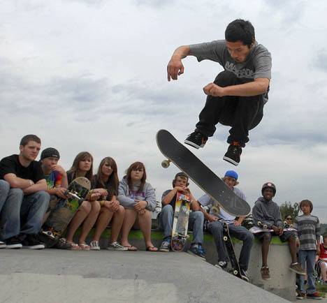 Chris Jimenez performed in the 'Best Trick' competition at Brannan Park last year. It was all part of Auburn Parks