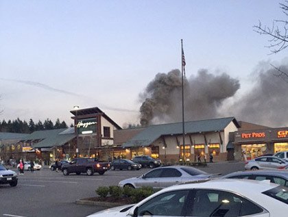 A grease fire in the deli sparked a fire at the Auburn Haggen Food Store on Thursday. There were no injuries