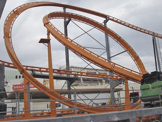 The looping inversion coaster will officially be known as Rainier Rush when the gates open at the Washington State Fair on Sept. 6-22.