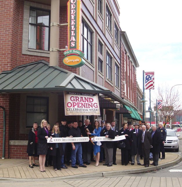 Members of the Auburn Area Chamber of Commerce joined Mayor Pete Lewis