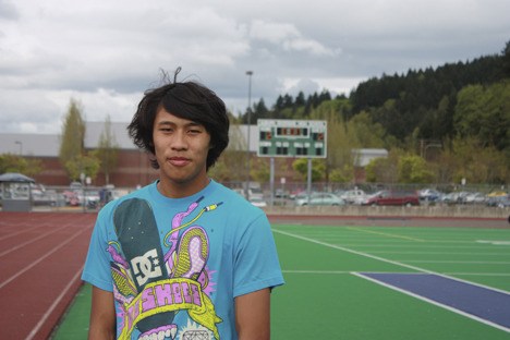 Auburn Riverside's Wilfred DeLaRosa is hoping to get to state in the long jump and the triple jump.