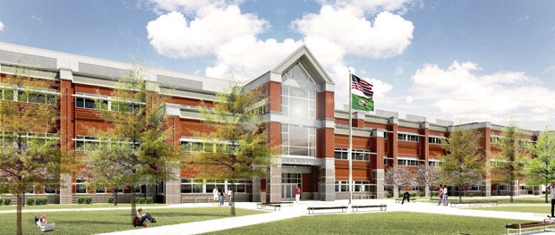 A groundbreaking for the new Auburn High School is Sunday. Construction is set to get under way Monday. The school is expected to open in fall 2014.