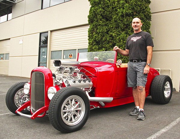 Wicked Fabrications' Craig Wick and his 1928 Ford hot rod.