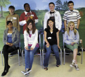 Valley Kiwanis students of the month for April are: front row
