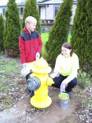 Algona’s Larisa Redka and her son