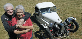 Bob and Marian Nolan with their ‘little car