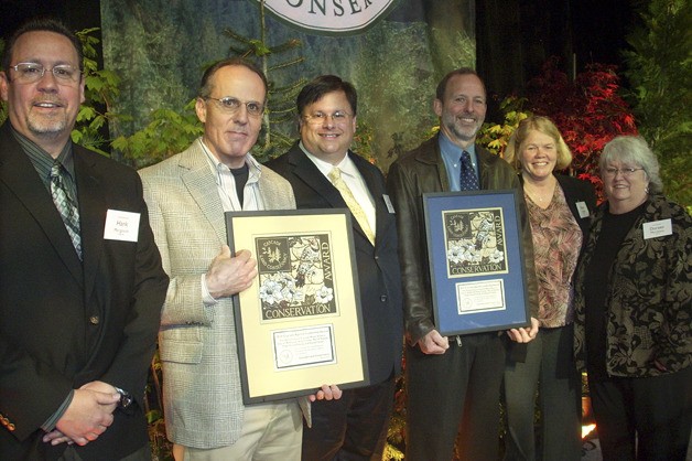 Cascade Water Alliance board members and alternates recently accepted the CLC award. From left: Hank Margeson