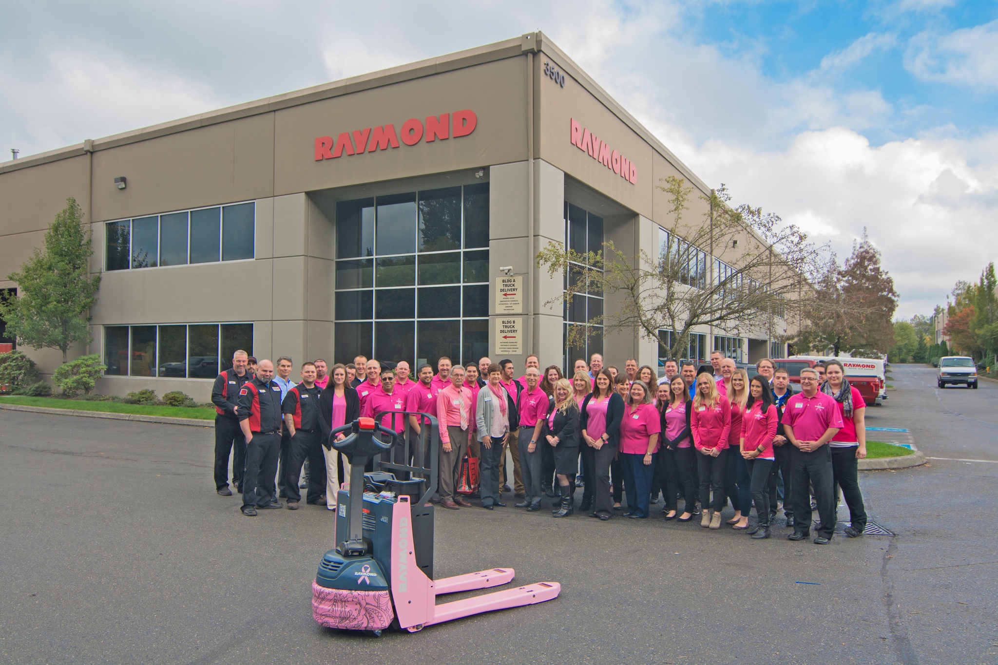 Auburn’s Raymond Handling Concepts Corporation presents its third annual Pink Pallet Jack Project online auction in support of Breast Cancer Awareness Month