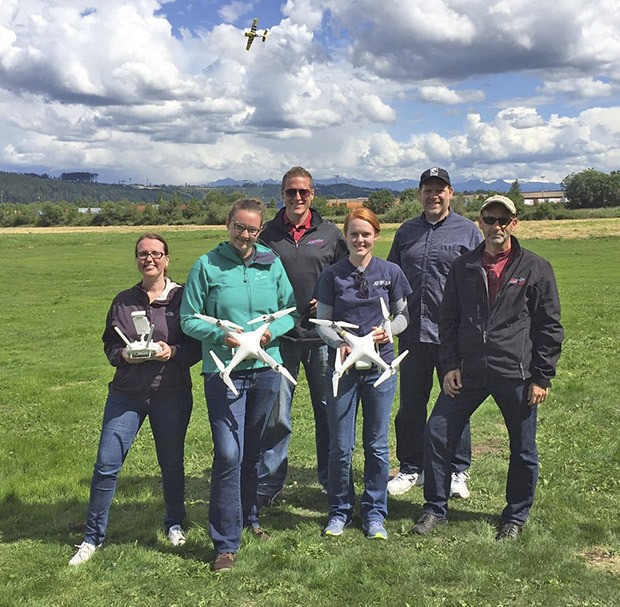 The six-member team that will fly the city’s two unnamed aerial vehicles
