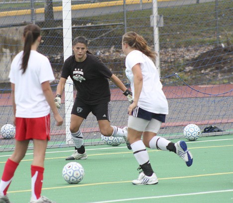 Auburn Riverside goalkeeper Gina Cardenas will attend and play soccer for Saint Martins University next season.