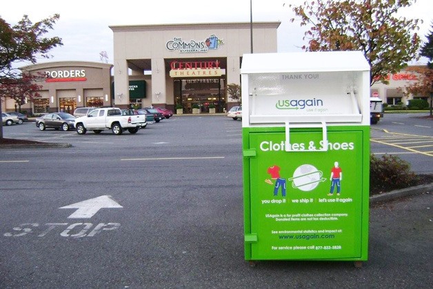 USAgain donation bins can be found throughout the greater Auburn area