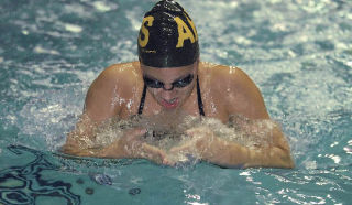 Auburn’s Trish Averill parts the waters in her specialty