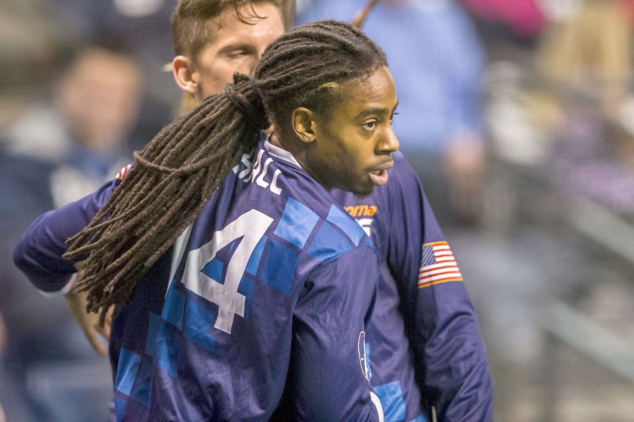 Forward Ty Hall was acquired by the Tacoma Stars in trade with the Harrisburg Heat. Hall played 16 matches with the Kent-based Stars last season. COURTESY PHOTO, Wilson Tsoi/Tacoma Stars