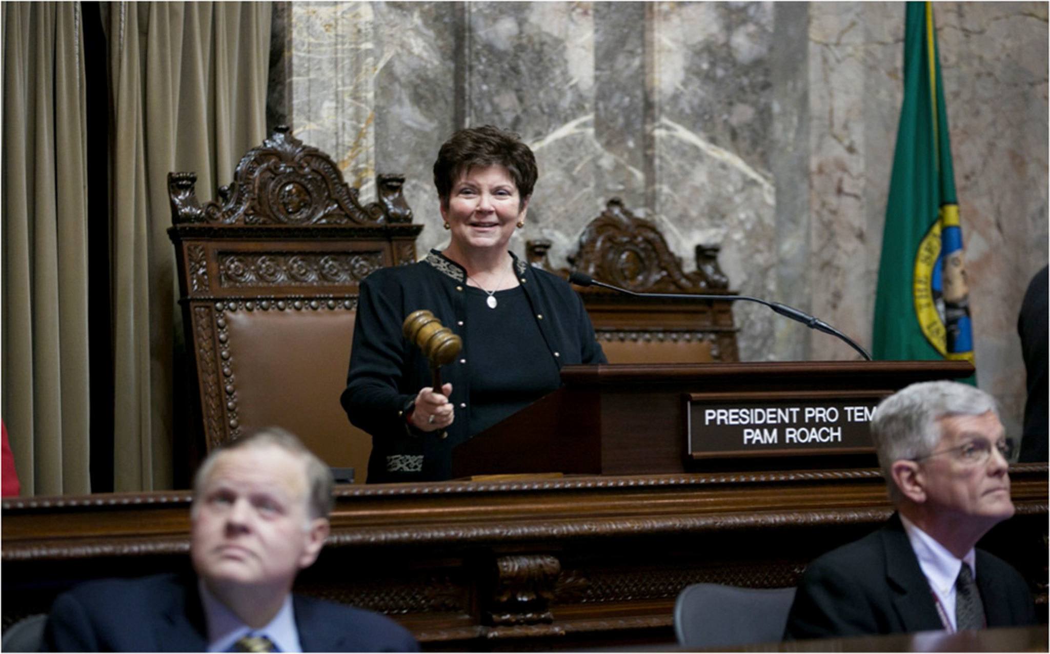 Sen. Pam Roach plans to step down from the Legislature Jan. 3, ending a 26-year-career in Olympia. “It has been a sincere honor and privilege to represent the good people of the 31st District,” she said. COURTESY PHOTO