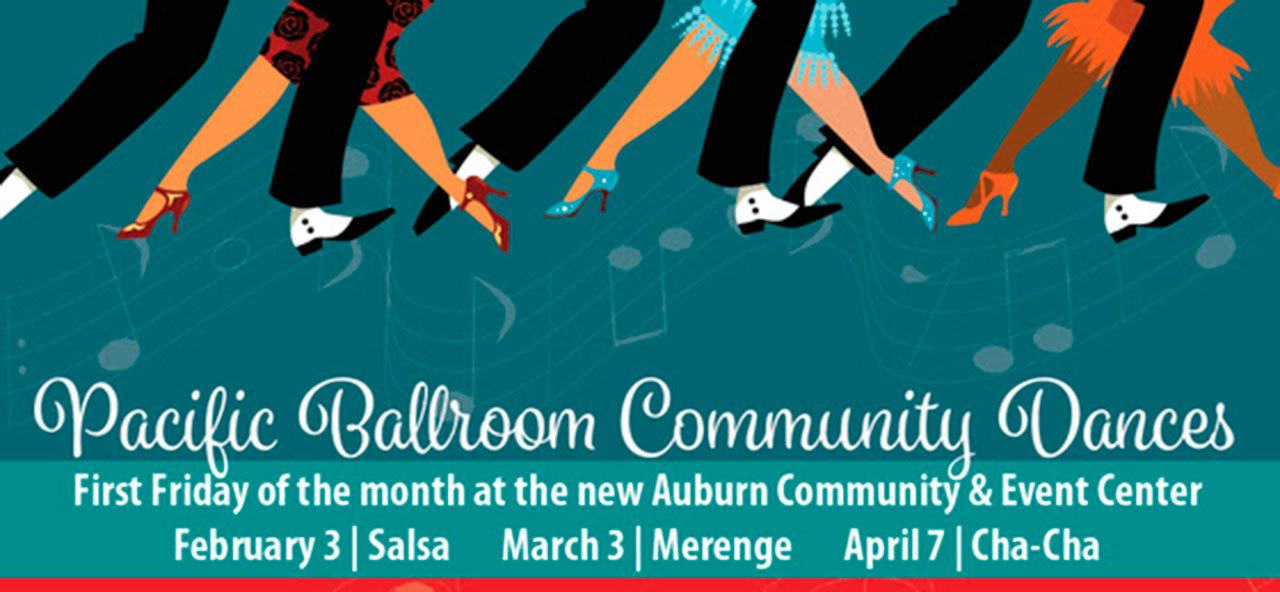 Parks, Arts & Rec and Pacific Ballroom Dance offer lessons and a community dance