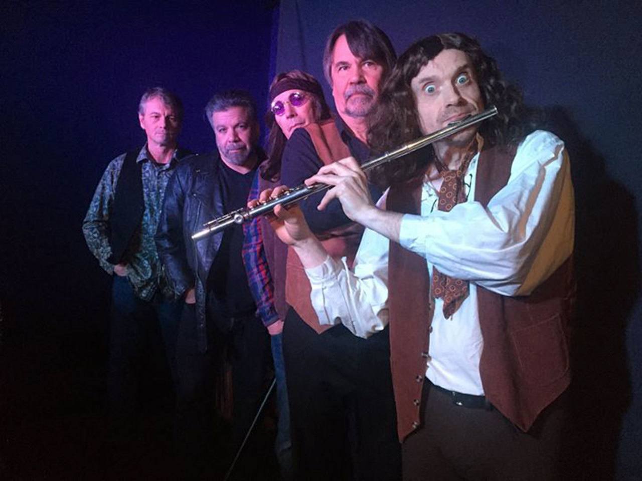 Backed by his band, Paul Forrest recreates the sights and sounds of Jethro Tull, bringing Ian Anderson to life to thoroughly entertaining his audience. COURTESY PHOTO