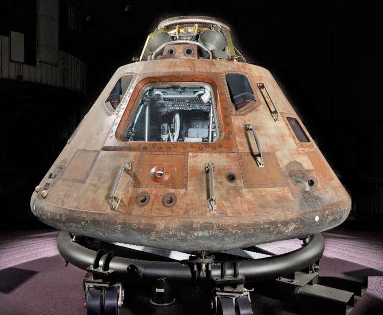 The Apollo 11 command module Columbia. COURTESY PHOTO, Smithsonian National Air and Space Museum.