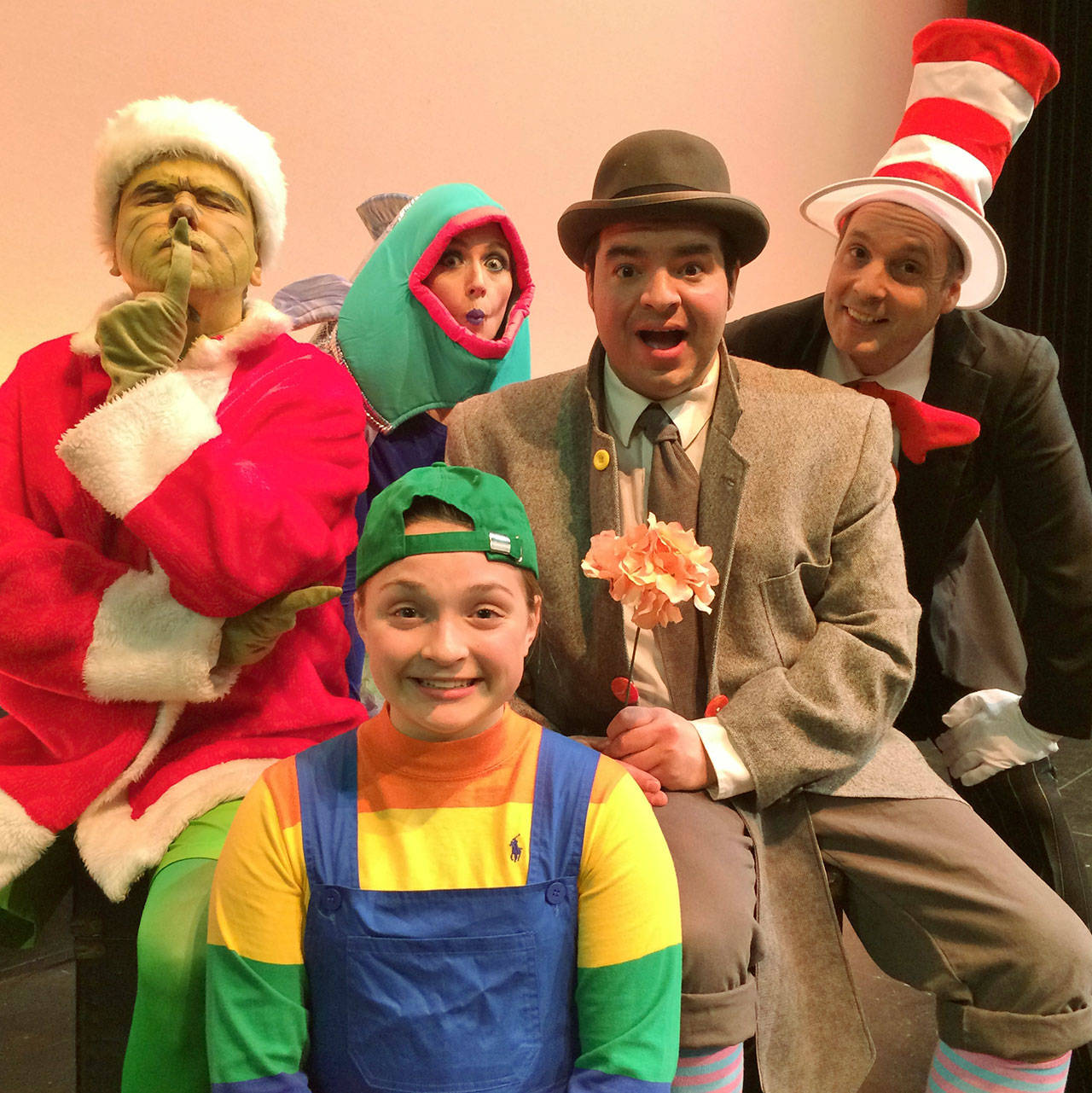 The cast for Heavier Than Air Family Theatre Co.’s production of “Seussical.” COURTESY PHOTO