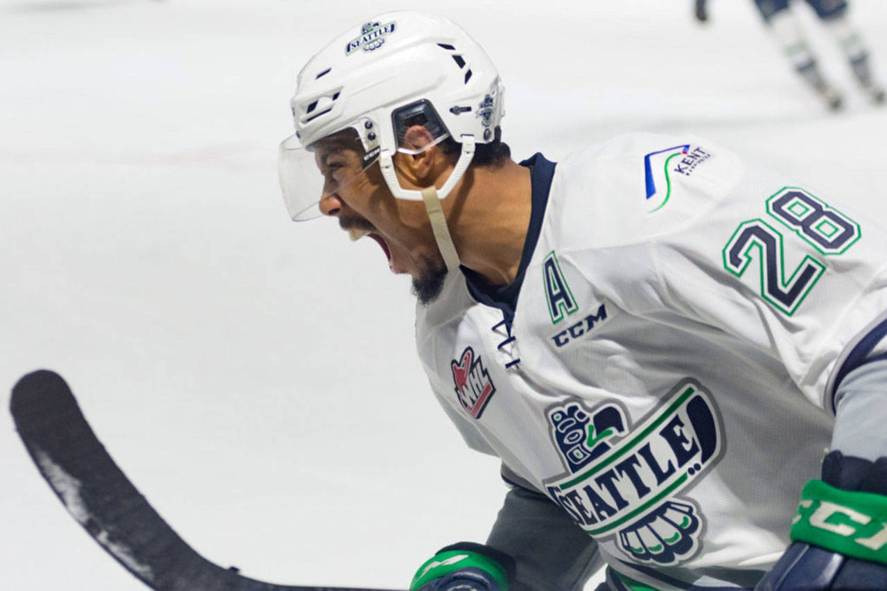 Keegan Kolesar and the Thunderbirds will take on top teams at the Memorial Cup. COURTESY PHOTO, Brian Liesse/T-Birds