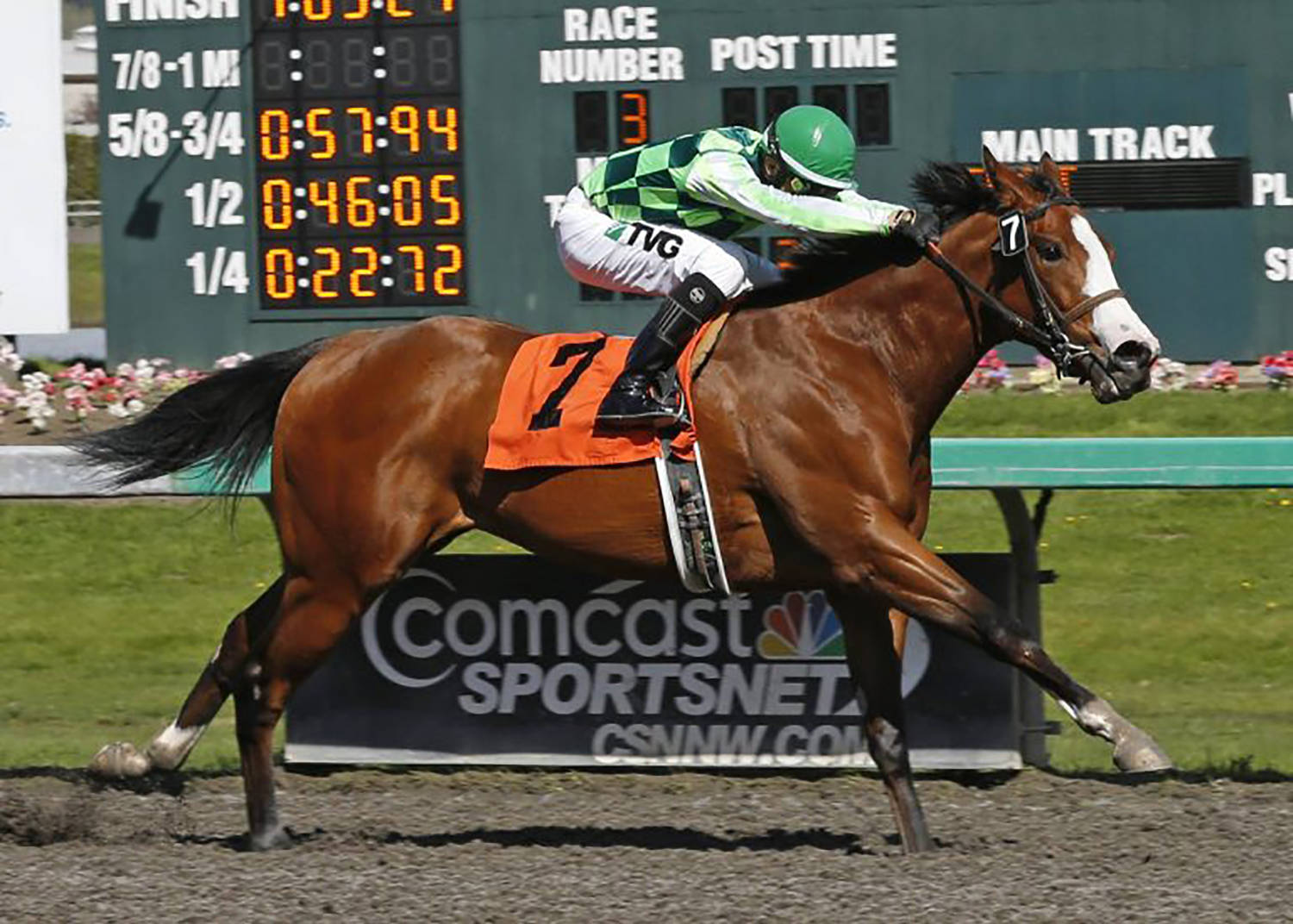 Undefeated Always Enuff joins a strong field for Sunday’s $50,000 Seattle Stakes for 3-year-old fillies. COURTESY PHOTO, Emerald Downs