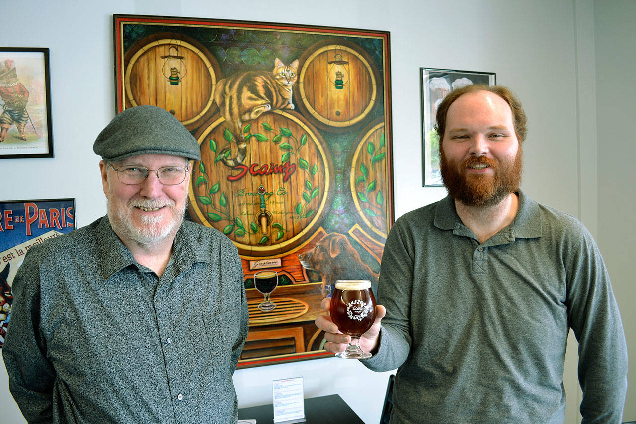 Savory suds: Jim, left, and Arthur Cohn have found the right spot to serve up homecrafted brews. ROBERT WHALE, Auburn Reporter