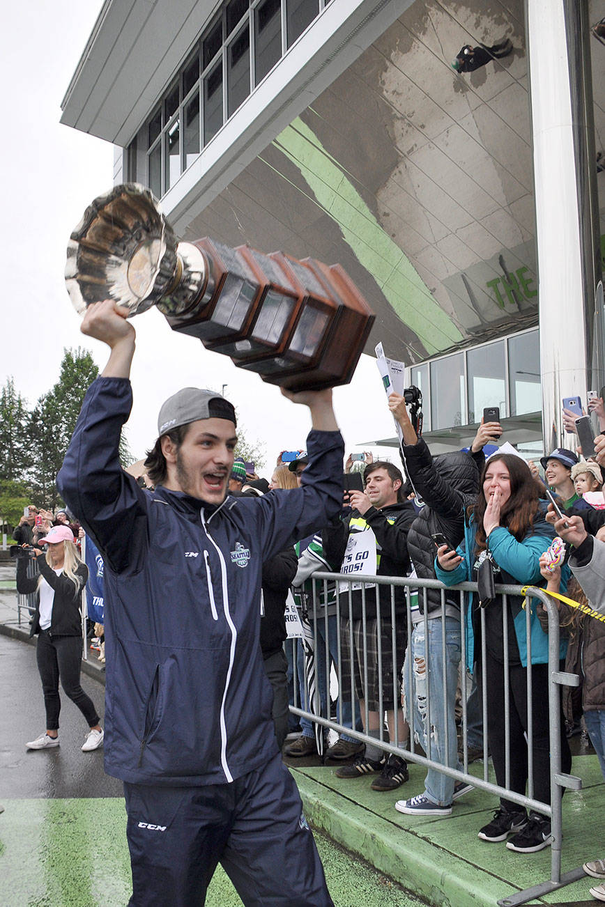 Bringing home the cup