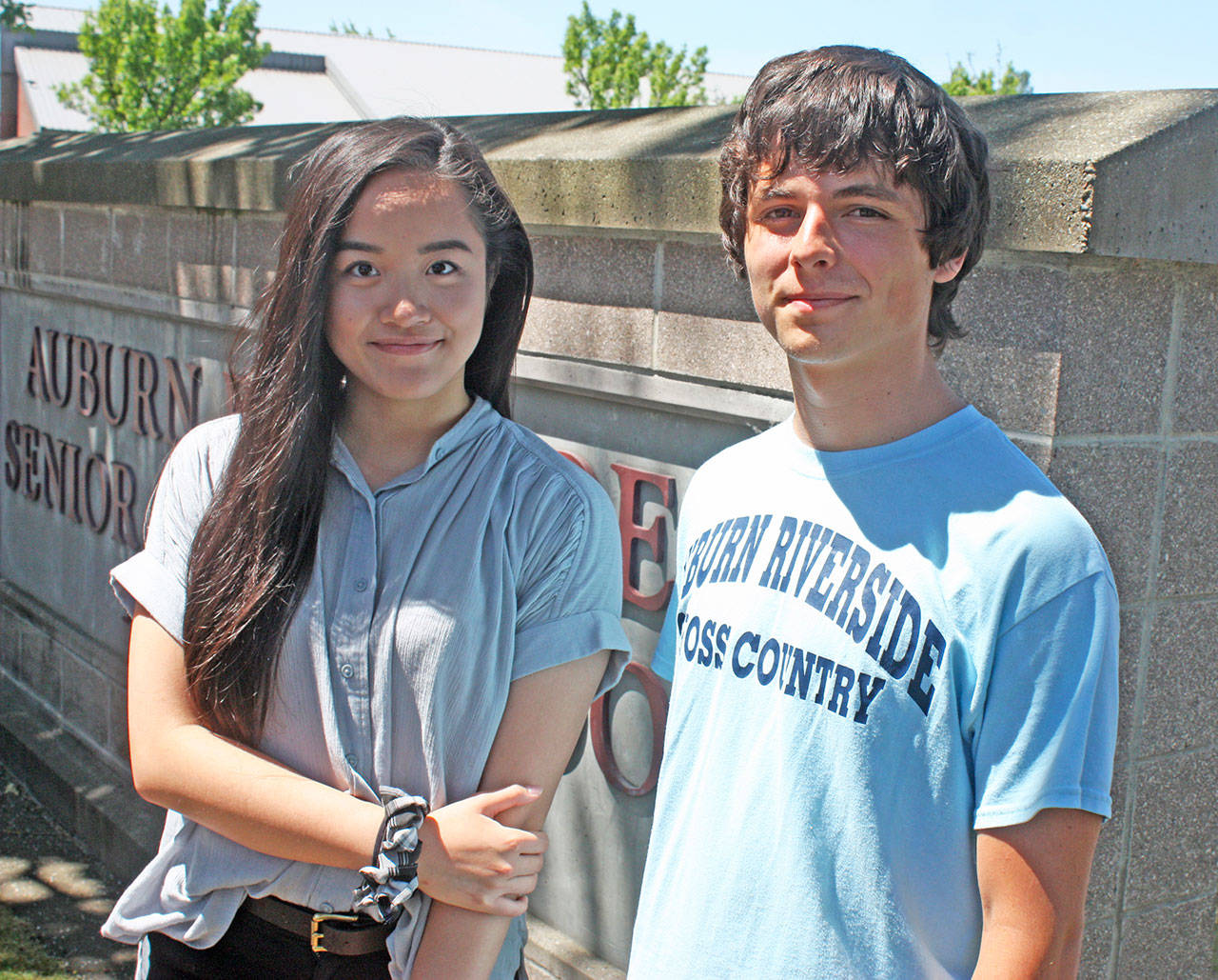 Juliet Yu and Boone Tate made the most of their opportunities at Auburn Riverside. MARK KLAAS, Auburn Reporter