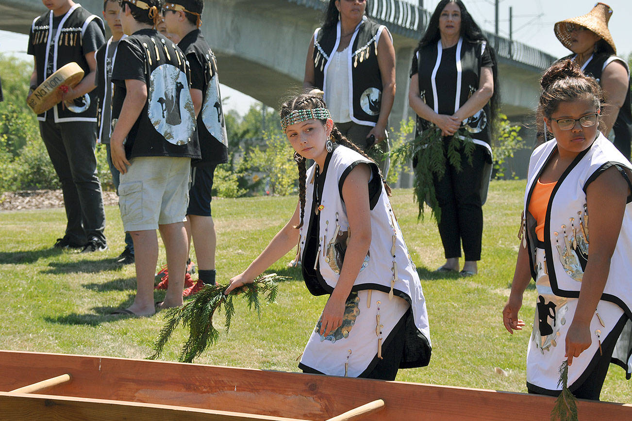 Sacred canoes get tribal blessing