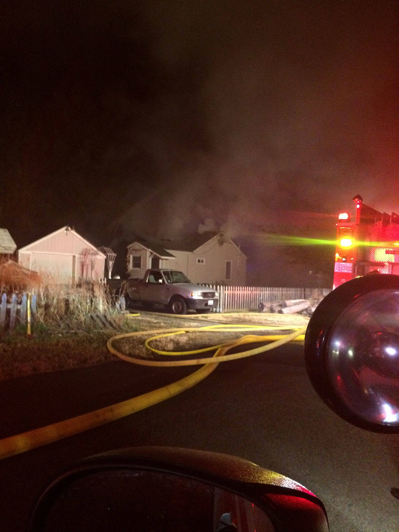 VRFA firefighters quickly put out a house fire early Friday morning in Pacific. COURTESY PHOTO, VRFA