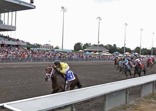 Gold Rush Dancer wins the Longacres Mile