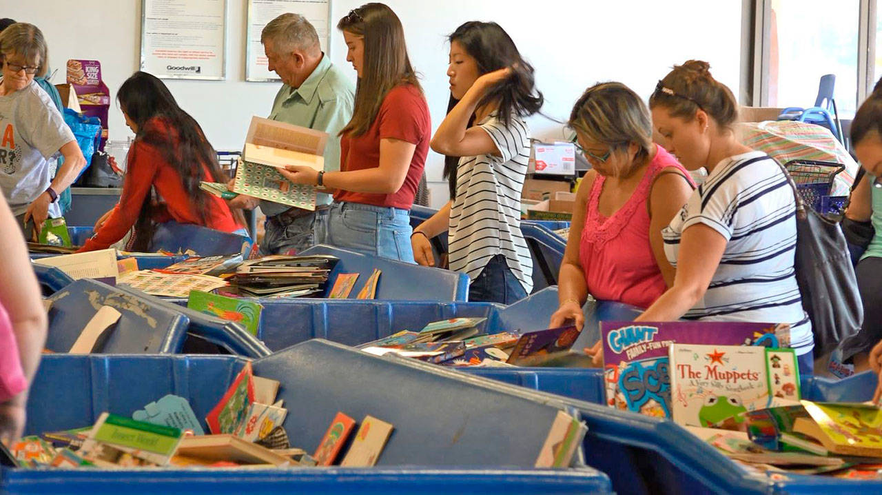 Goodwill offers it second annual teacher book giveaway in Kent, Tacoma and Olympia on Aug. 26. More than 700 teachers benefited from the program a year ago. COURTESY PHOTO, Goodwill