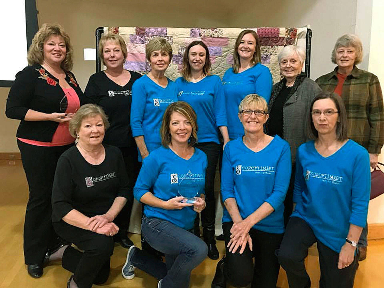 Attending the recent Toast for Recovery Breakfast are, front row, from left: Nancy Colson, Louanne Decker, Cheryl Sallee, Beth Gatzke; back row, from left, Mayor Nancy Backus, Sheryl Workman, Judi Roland, Ashley Fogelquist, Shanna Crane, Joan Mason and Sandra Burroughs. COURTESY PHOTO