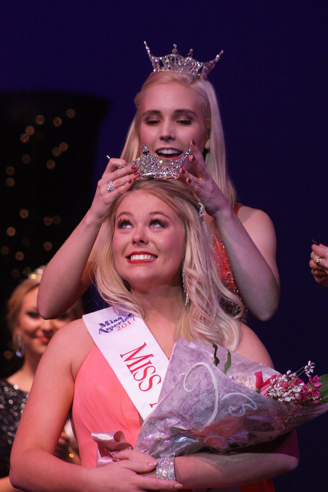 Cami Werden, 2016 Miss Auburn, places the crown on the 2017 queen, Heather Haggin during last year’s coronation at the Performing Arts Center. MARK KLAAS, Auburn Reporter