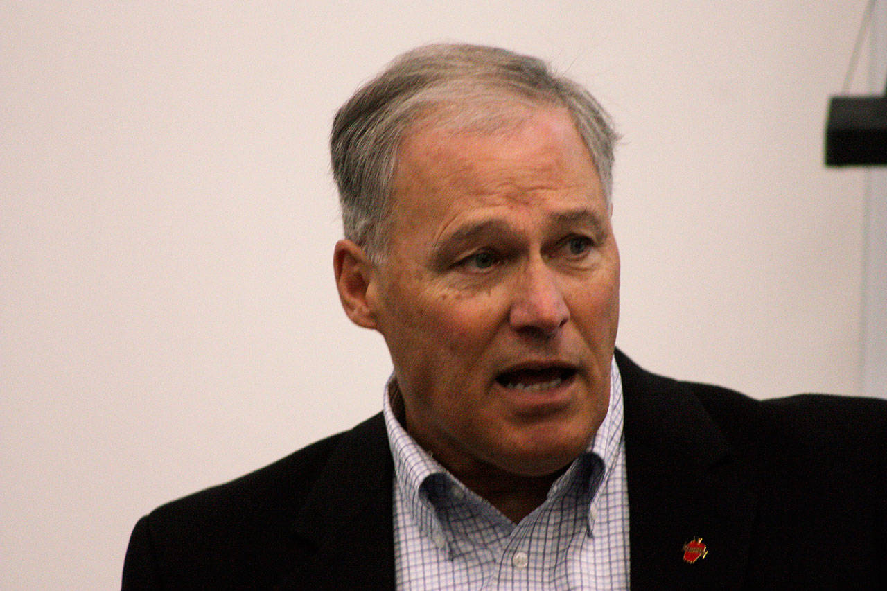 Gov. Inslee proposed carbon tax of $20 per metric ton of carbon emissions would begin in 2019. MARK KLAAS, Reporter