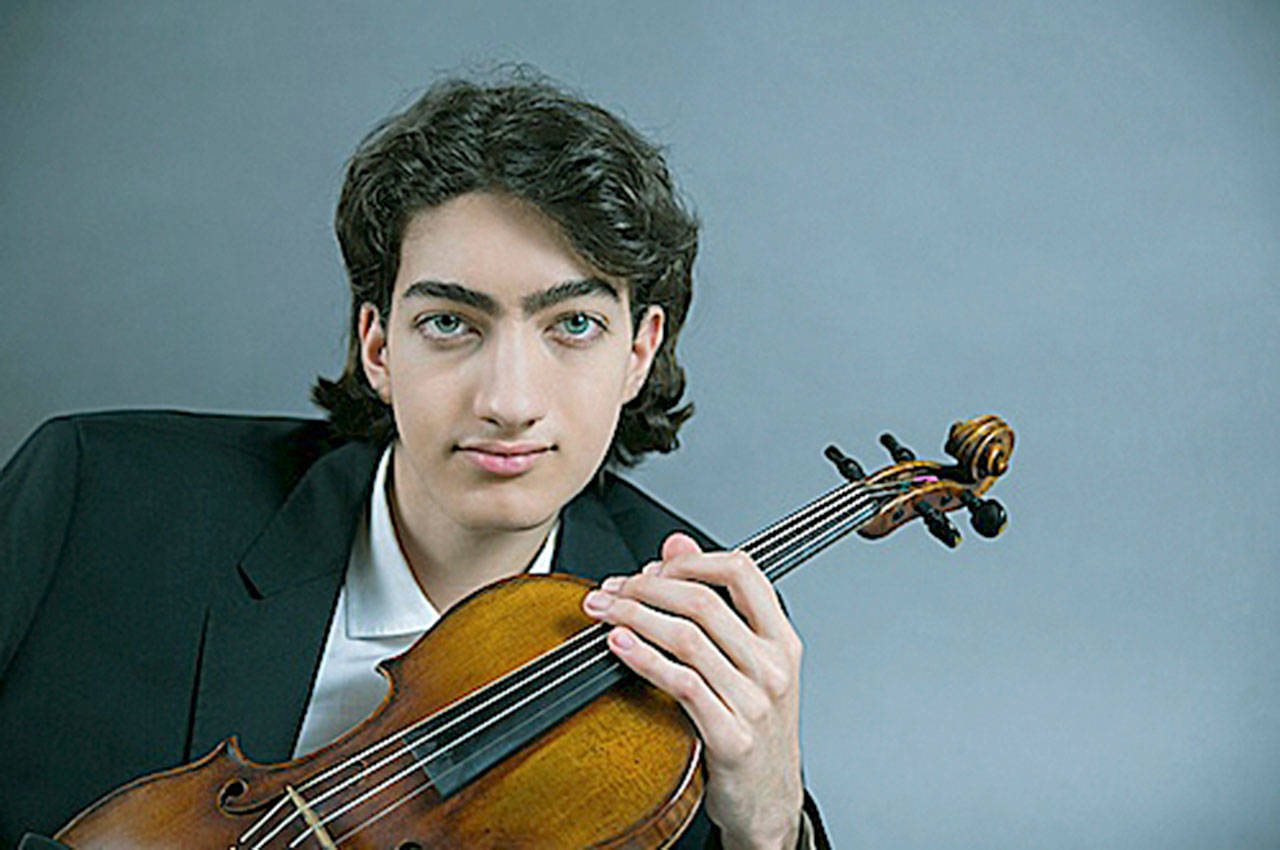 Violinist Stephen Waarts performs with the Auburn Symphony Orchestra on Feb. 18. COURTESY PHOTO, Matt Dine