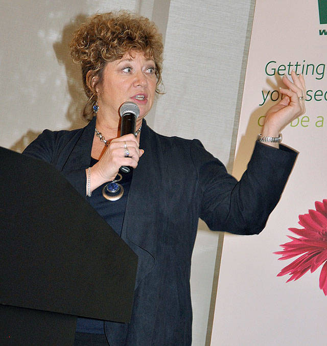 Mayor Nancy Backus at last year’s State of the City Address. RACHEL CIAMPI, Auburn Reporter