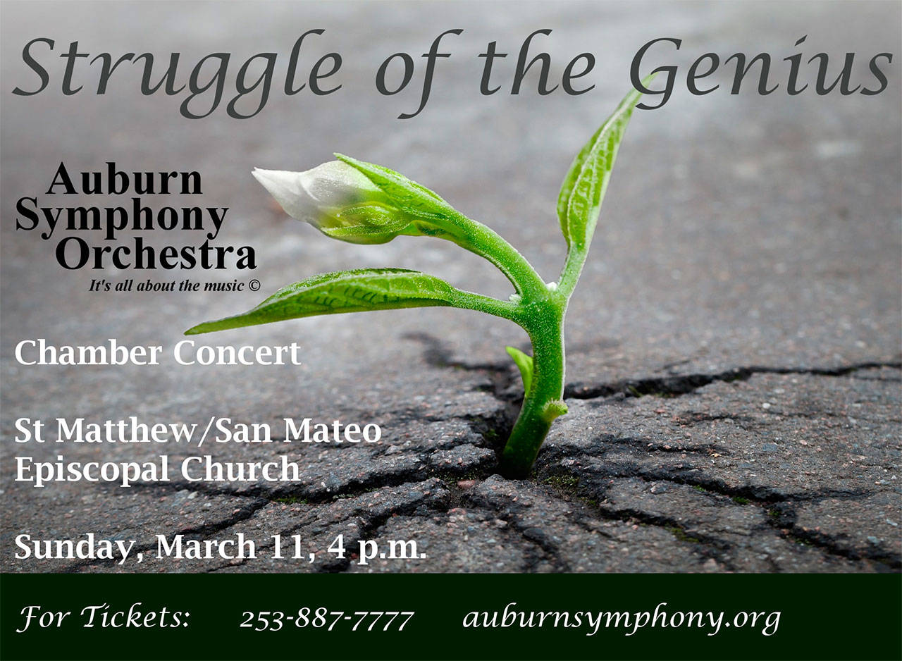 Auburn Symphony’s presents Struggle of the Genius