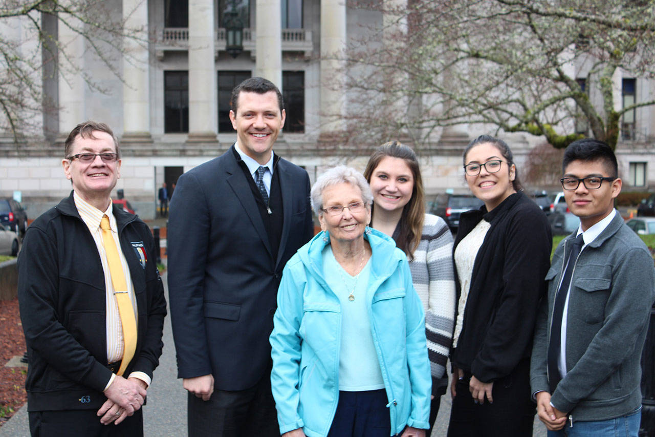 Student journalists, advisers and free press advocates testified in Olympia in 2017 on a bill sponsored by Sen. Joe Fain, R-Auburn, to protect free speech for student journalists. That bill cleared the Washington State House of Representatives last Friday. COURTESY PHOTO