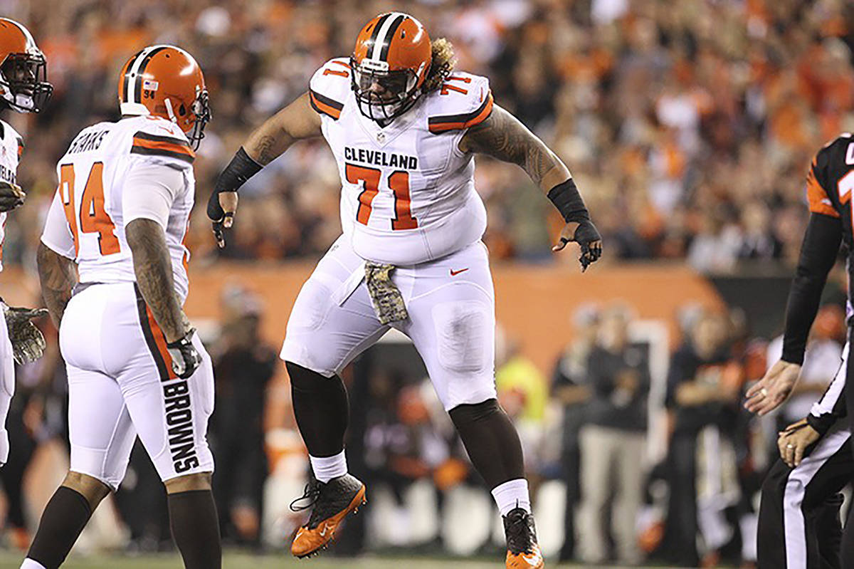 Danny Shelton appeared in all but two games during his three NFL seasons with the Browns. COURTESY PHOTO